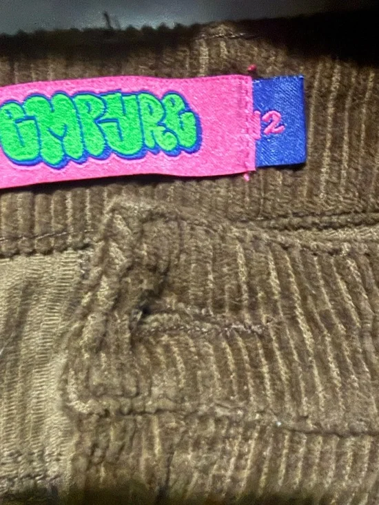 Black AND brown Corduroy Cargo Pants - Picture 4 of 4